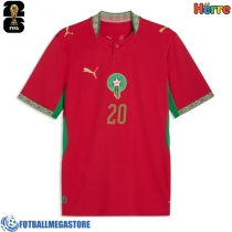 Fotballdrakt Herre Marokko Ayoub El Kaabi #20 Hjemmedrakt VM 2026 Kortermet